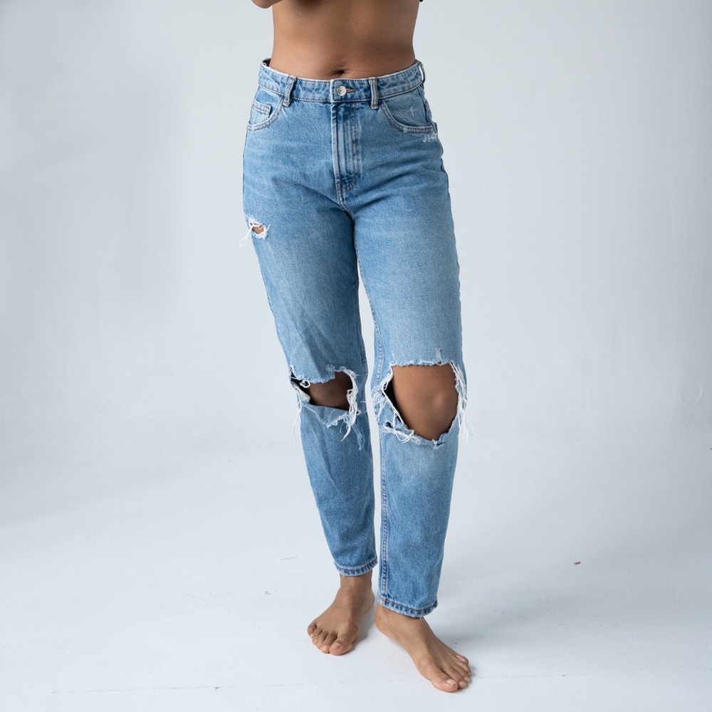 Ripped, Light Denim Jeans